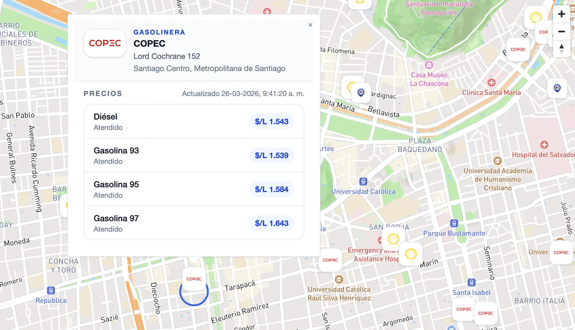 Maximización de combustible